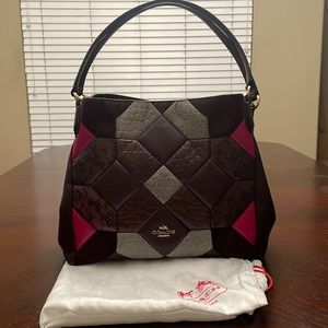 Authentic Coach Edie 31 Patchwork shoulder bag